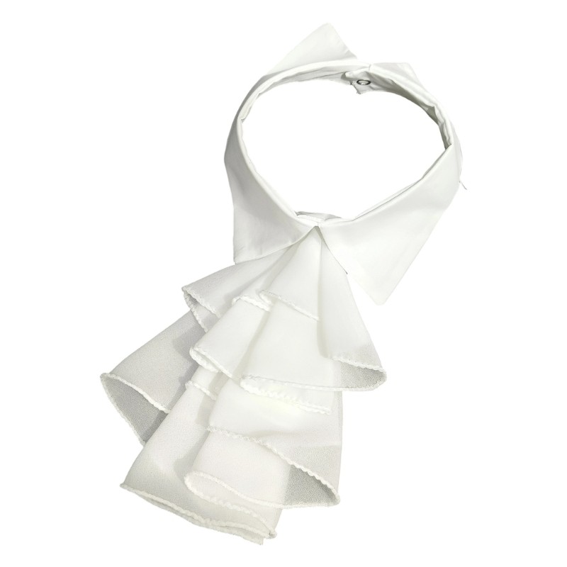 Well Women Victorian Layered Ruffled Front Lapel False Collar Choker Busnis Wear