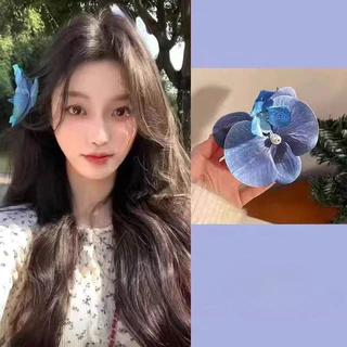 กิ๊บคลิปดอกไม้ด้านเรียบ สีเขียวสีชมพู สำหรับเครื่องประดับผม фаแลนนอปซิส ปลาน้ำจืด