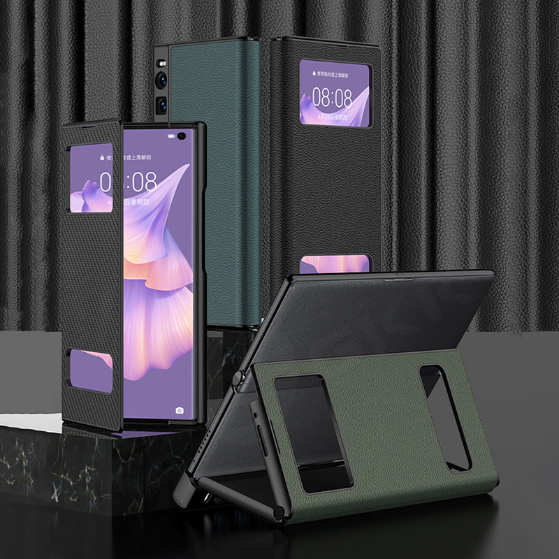 LUKEN หรูหราหนังแม่เหล็กพับสําหรับ Huawei Mate Xs 2 กันกระแทก All-included ป้องกันสําหรับ Mate Xs 2 