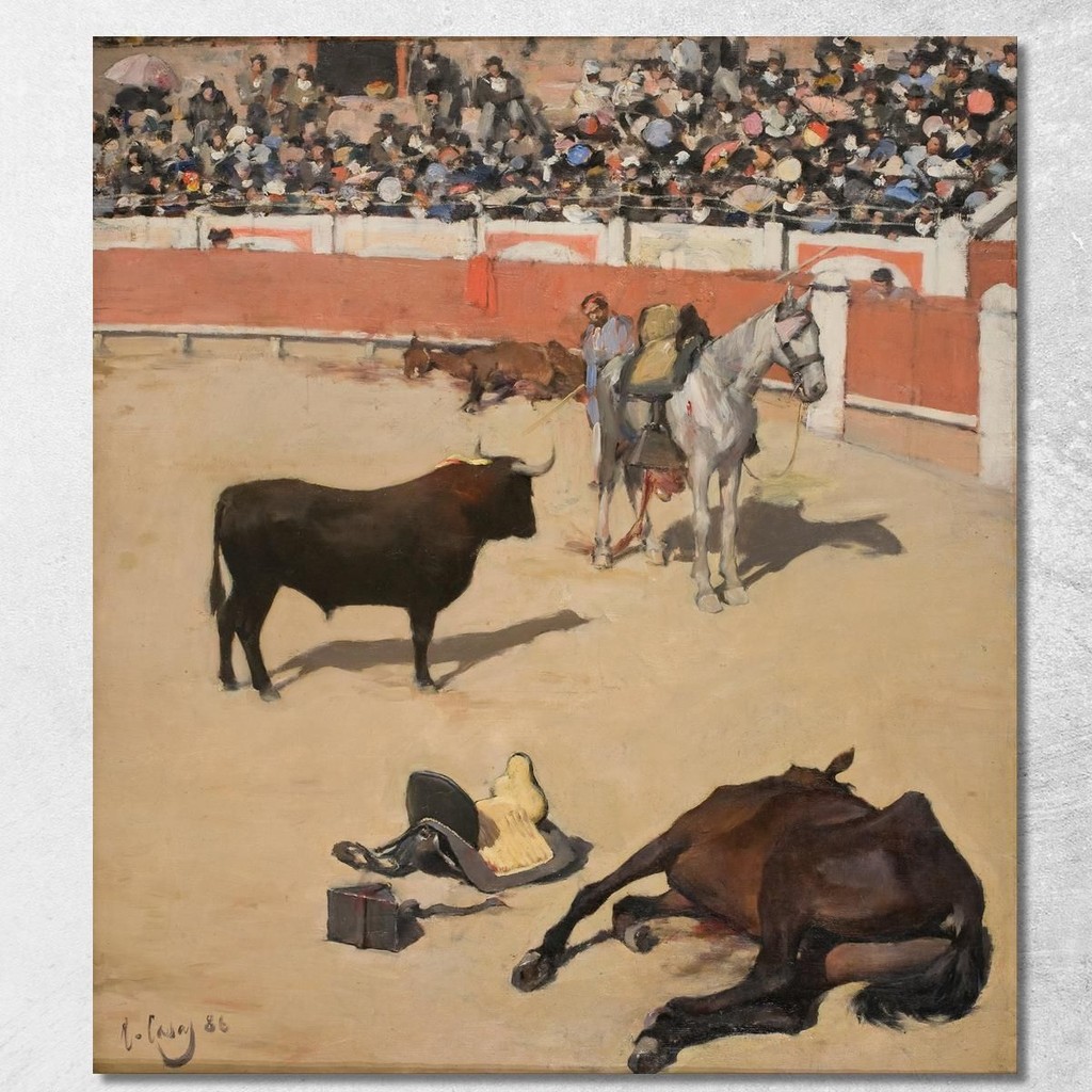 Bulls, Dead Horses Ramón Casas, rcs6 ภาพพิมพ์บนผ้าใบแคนวาส