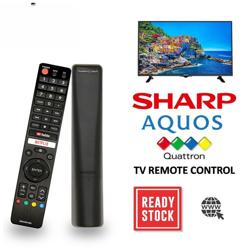 GB345WJSA SHARP LED/Android TV /Smart TV รีโมทคอนโทรล 326 เข้ากันได้กับ GB326WJSA, GB238WJSA,GB105WJ