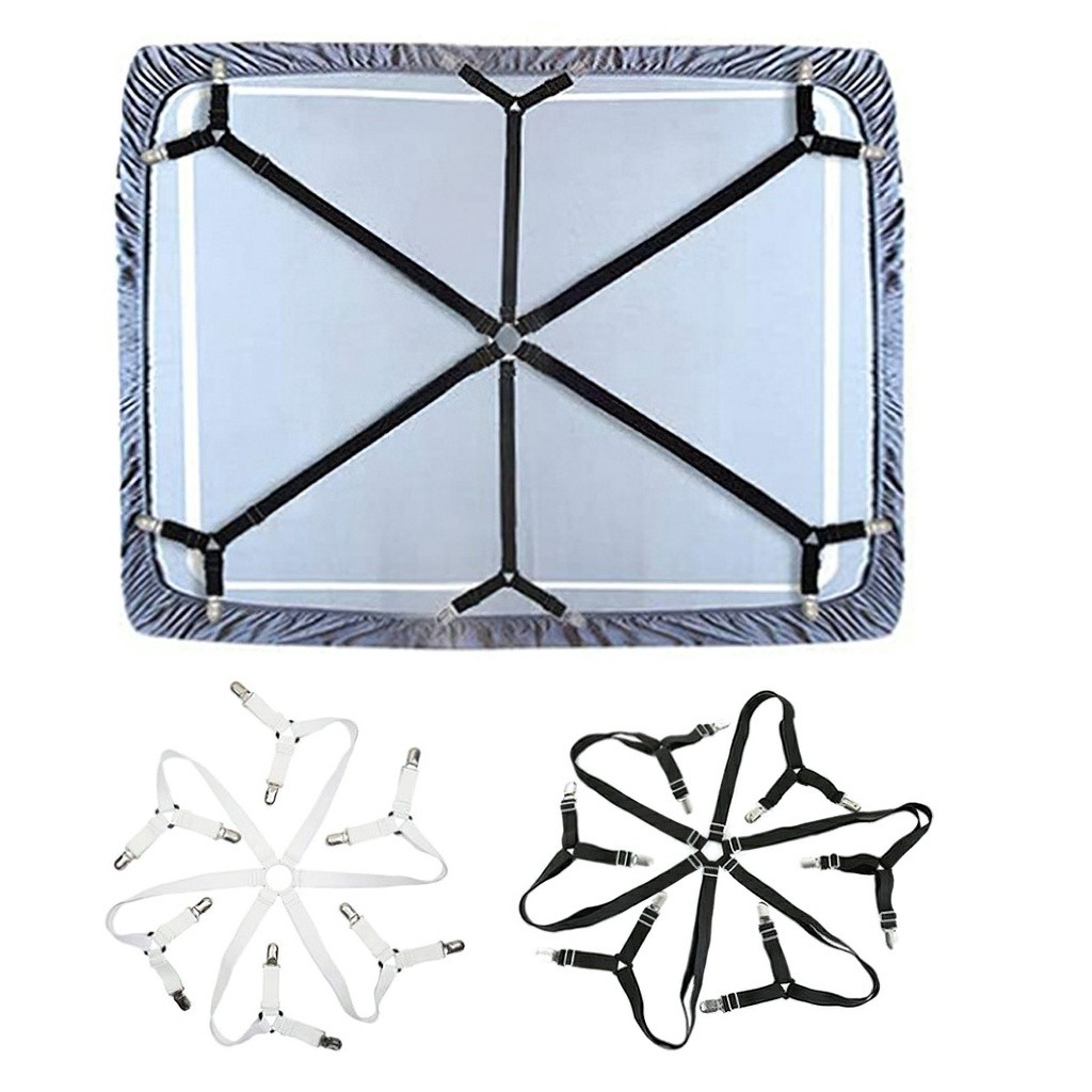 สะดวกแข็งแรงป้องกันการเคลื่อนไหวคลิปยึดผ้าปูที่นอน 6 ด้าน 6 ด้าน - เอ๊ะ610