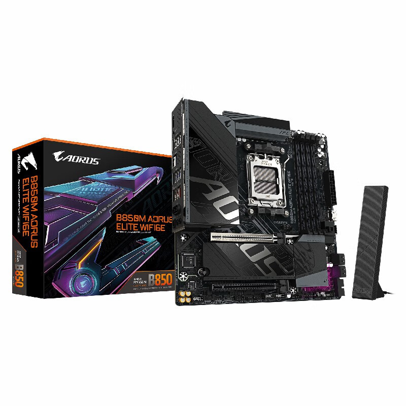 Gigabyte B850M AORUS ELITE WIFI6E เมนบอร์ดแกะสลักขนาดเล็ก DDR5 เหมาะสําหรับ 9600X 9900X