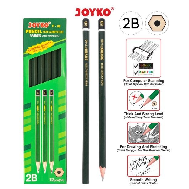 ดินสอ JOYKO P88 2B**