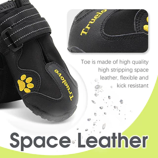 TRUELOVE 4PCS Dog Shoes Reflective Pet Dog Boots Comfort Anti-slip For Small Large Dogs Outdoor Walking Paw Protectors