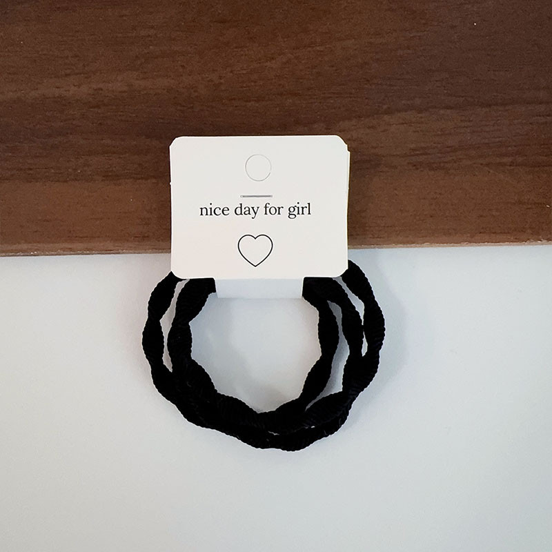 ยางรัดผมแบบเรียบง่ายยืดหยุ่นสูงสําหรับผู้หญิงสไตล์เกาหลีไม่มีความเสียหายถึงยางรัดผมยางรัดผมยางรัดผม - รูปที่ 6