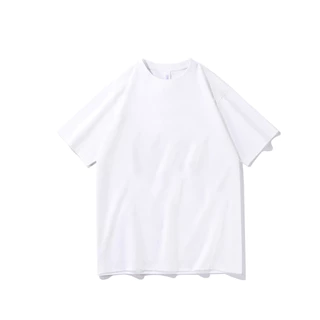 (จัดส่งตลอด 24 ชั่วโมง)Fanfei Clothing store เสื้อยืดดํา oversize cotton แฟชั่นย้อนยุค แขนสั้นคอกลมผู้ชาย