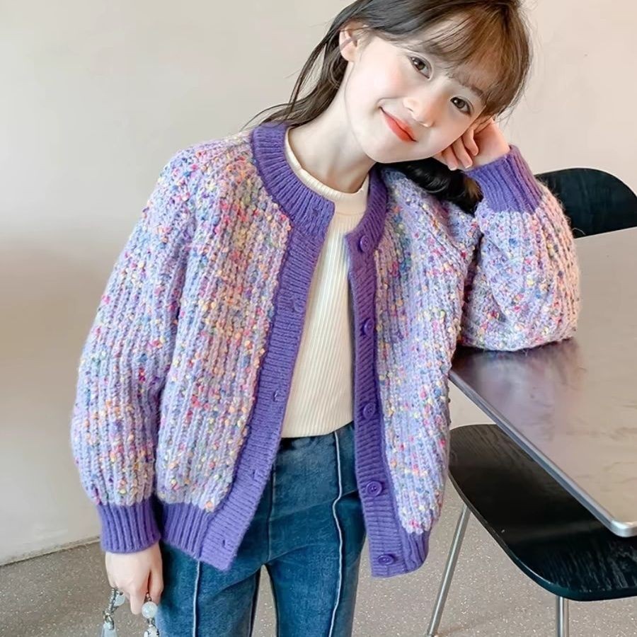 สาวคาร์ดิแกนเสื้อกันหนาวแจ็คเก็ตฤดูใบไม้ผลิฤดูใบไม้ร่วงสไตล์2024สไตล์ใหม่ฤดูใบไม้ร่วงด้านบนสาวฤดูใบไม้ร่วงสาวใหญ่ ผู้มีอิทธิพล แจ็ 1025
