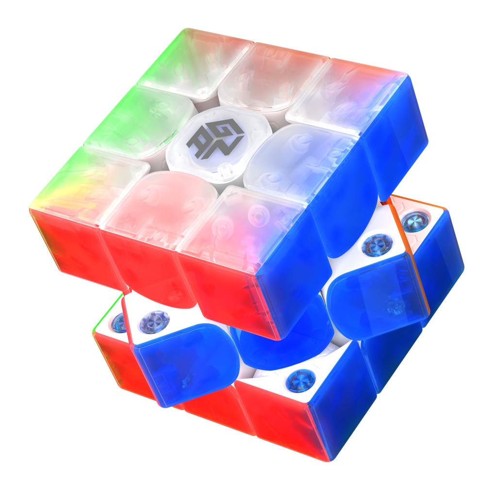 Gan 356 ME 10 YEARS คลาสสิกชุดของขวัญ 3x3 Magnetic Cube Professional GAN 356 ME UV ปริศนาของเล่น