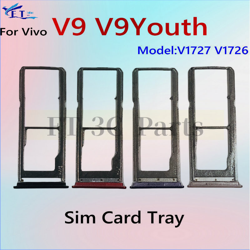 สําหรับ VIVO V9 V9 Youth ซิมการ์ดผู้ถือผู้ถือบัตร Reader SD Slot อะแดปเตอร์เปลี่ยน Part