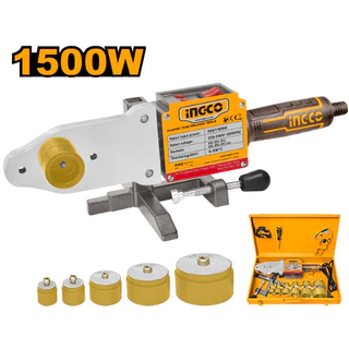 INGCO เครื่องเชื่อมท่อ PVC 20-63 มม. พร้อมอุปกรณ์ รุ่น PTWT215002 กำลังไฟ 800 วัตต์/1500วัตต์ สำหรับท่อชนิด PP-R,PB,