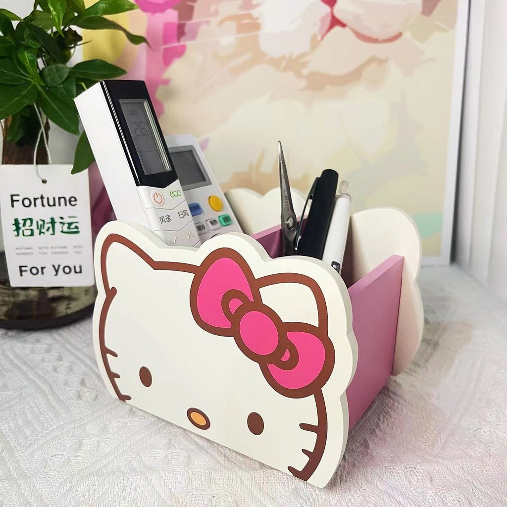 Hello Kitty Hello Kitty กล่องเก็บของห้องนั่งเล่นโต๊ะกาแฟกล่องเก็บของมัลติฟังก์ชั่นหอพักเดสก์ท็อปชั้นเก็บของน่ารัก ราคา ถูกที่สุด ดีลบีเคเค แกลเลอรีภาพที่ 2