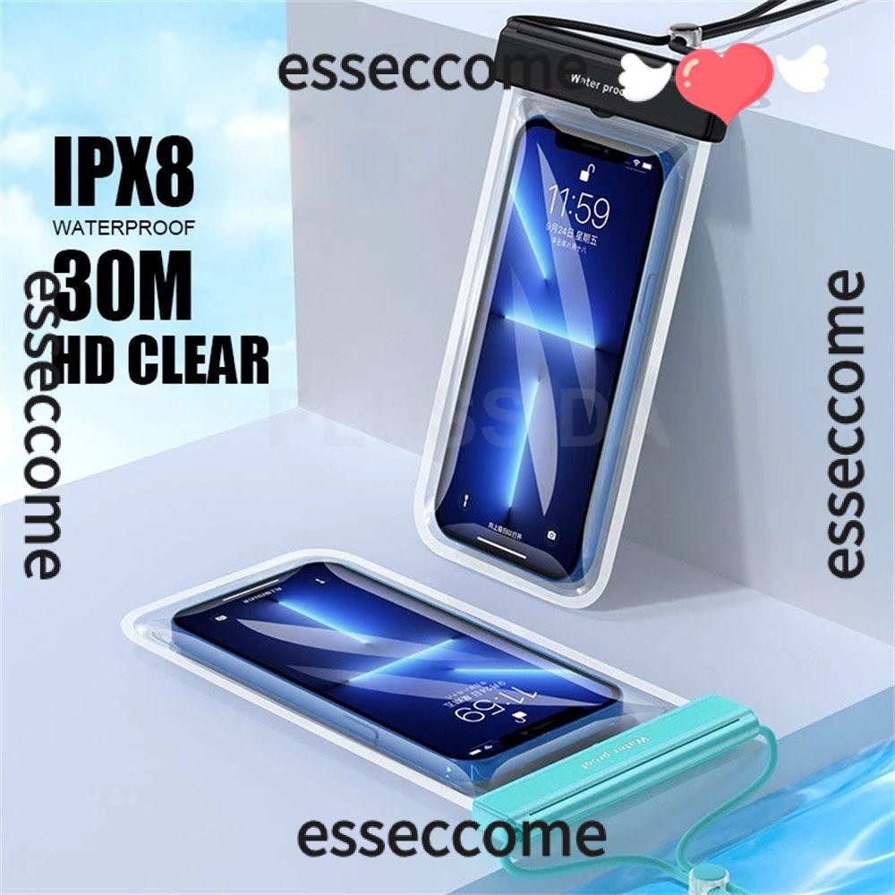 กระเป๋าใส่โทรศัพท์ ESSECCOME ใต้น้ําภายใต้ 7.0 นิ้ว ฝาครอบโทรศัพท์มือถือหน้าจอสัมผัส