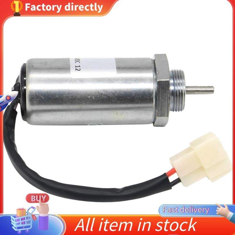 ในสต็อก-Excavator เครื่องยนต์หยุด Solenoid สําหรับ ISUZU EX400 3LD1 3LD2 4LE1 12V 897329-5680 897329