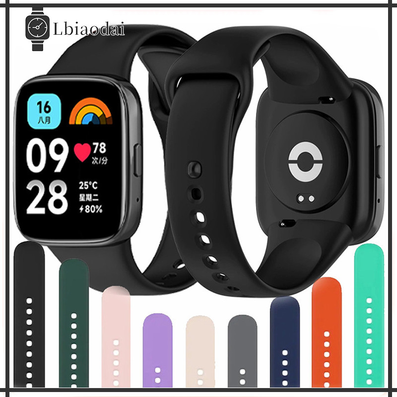ซิลิโคนสายนาฬ Redmi Watch 3 Active Redmi Watch 3 Lite นาฬิกาอัจฉริยะ Xiaomi Redmi Watch 3 ยางวงดนตรีอุปกรณ์เสริม