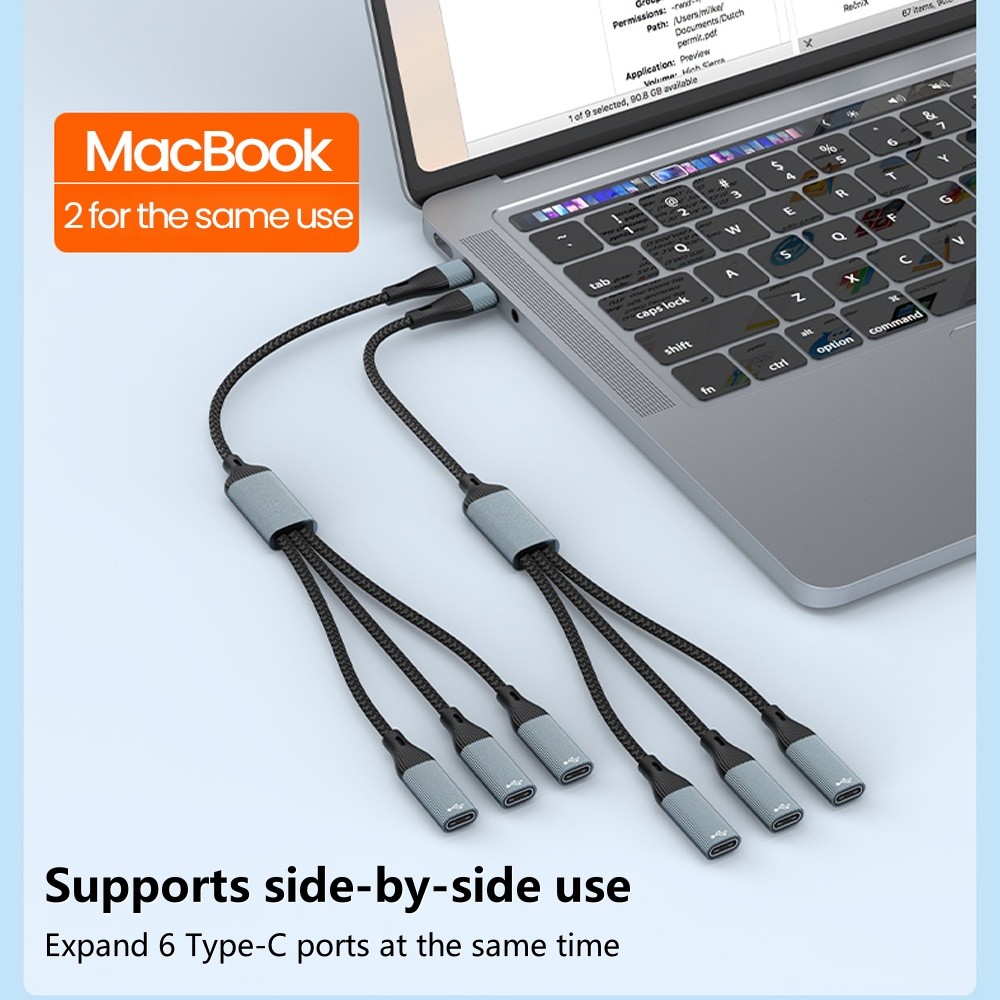 Elough USB/Type C ชายหลายพอร์ต Type-C Multi-interface คอมพิวเตอร์ Docking Station สายชาร์จ Transfer Splitter อะแดปเตอร์ขยายส่งข้อมูลอะแดปเตอร์ OTG