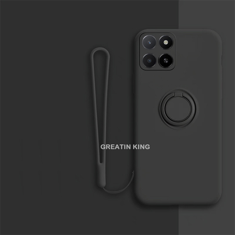 สําหรับ Honor X5b GFY-LX2/X5b Plus GFY-LX2P กรณีโลหะแม่เหล็กผู้ถือโทรศัพท์ Soft TPU ฝาครอบโทรศัพท์ A