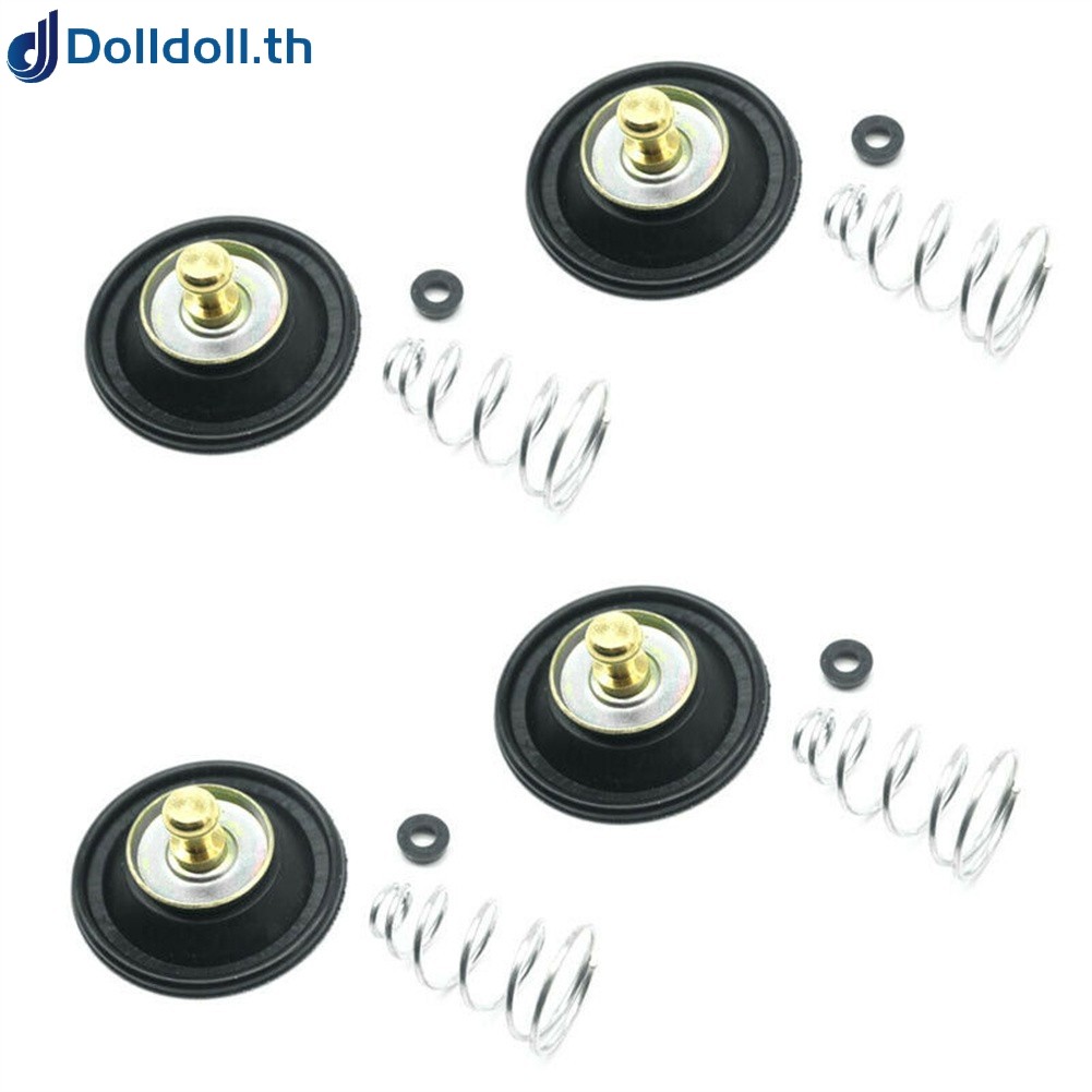 <Dolldoll> 4xสําหรับhonda CB400T GL500 GL1100 คาร์บูเรเตอร์Air Cut-Offวาล์วไดอะแฟรมฤดูใบไม้ผลิ