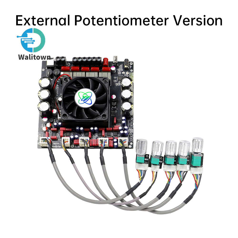 As21hpa บอร์ดขยายเสียงดิจิตอล BT กําลังสูง 2.1 ช่องซับวูฟเฟอร์ 300W * 2 + 600W TPA3255 ชิป