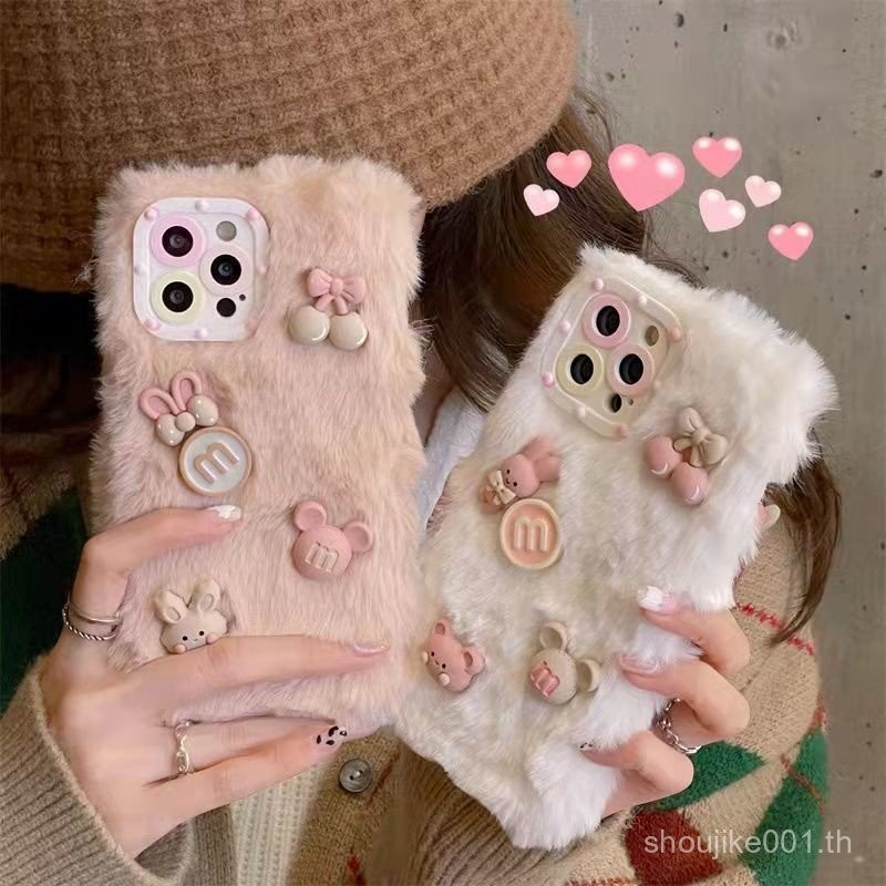 7ฤดูใบไม้ร่วงและฤดูหนาว Promax/แอปเปิ้ลนุ่ม xiphone11กำมะหยี่15กระต่ายเคสโทรศัพท์13PLUS หญิง8สเตอริโอ6S d3es