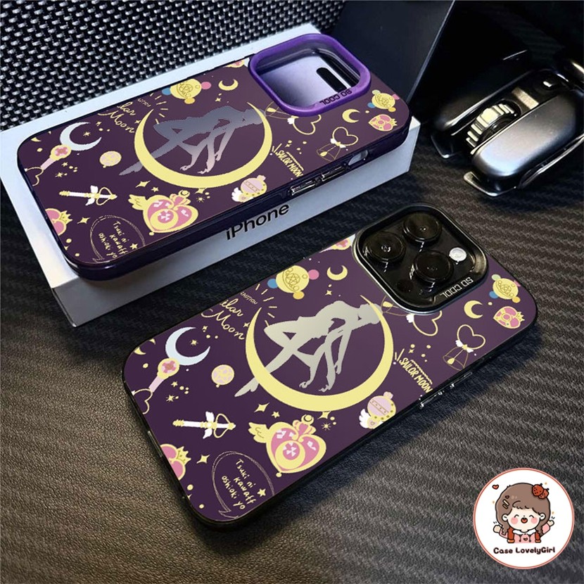 🔥ส่งจากไทย🔥เซเลอร์มูนเปลี่ยนรูป เคส IPhone 16 11 15 14 13 Pro Max XR 13 12 Pro 7 8Plus SE X Xs Max การ์ตูน Labubu