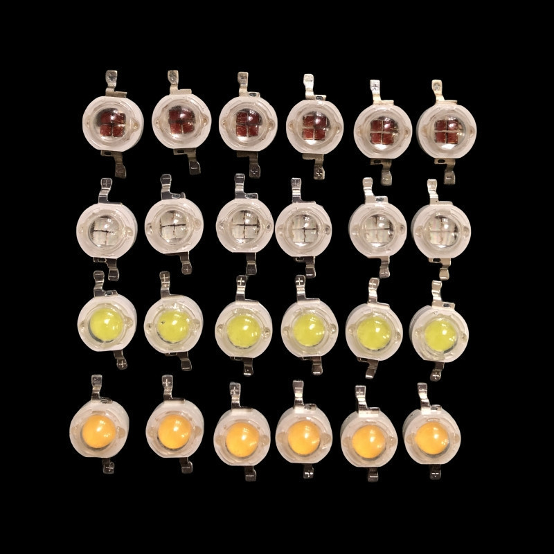 10pcs ความสว่างสูง 5W 6-7V 700mA 4 ชิป LED พลังงานสูง ไดโอด ขาว แดง น้ําเงิน เขียว เหลือง UV สําหรับ Spotlight Downlight โคมไฟ