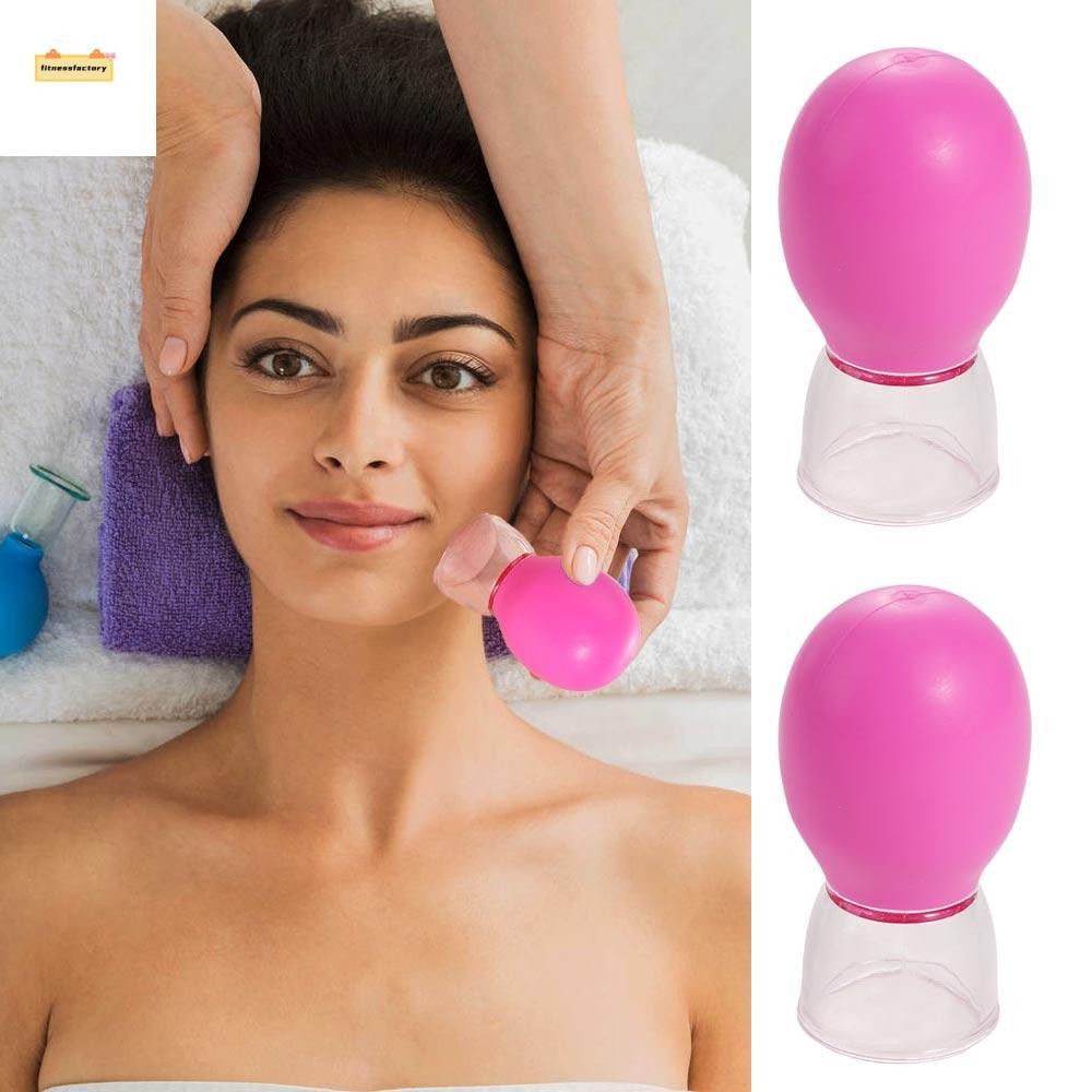 Fitnessfactory ถ้วยนวดหน้า, สีสุ่มยกกระชับผิวขูดขวดนวด, Face Rubber Cupping Cupping Cup PVC ถ้วยสูญญากาศ Home Beauty