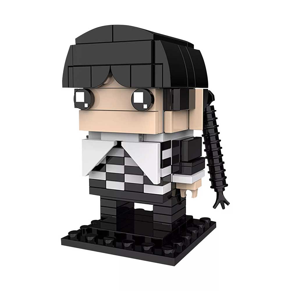 Wednesday Addams Building Blocks Set Action Figure Creative Building Blocks Toy