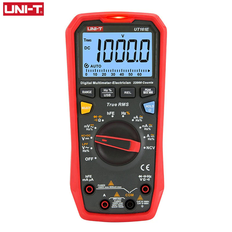 UNI-T UT161B UT161E UT161D Smart Digital Multimeter Profesional Tester True RMS CE Voltmeter Electri