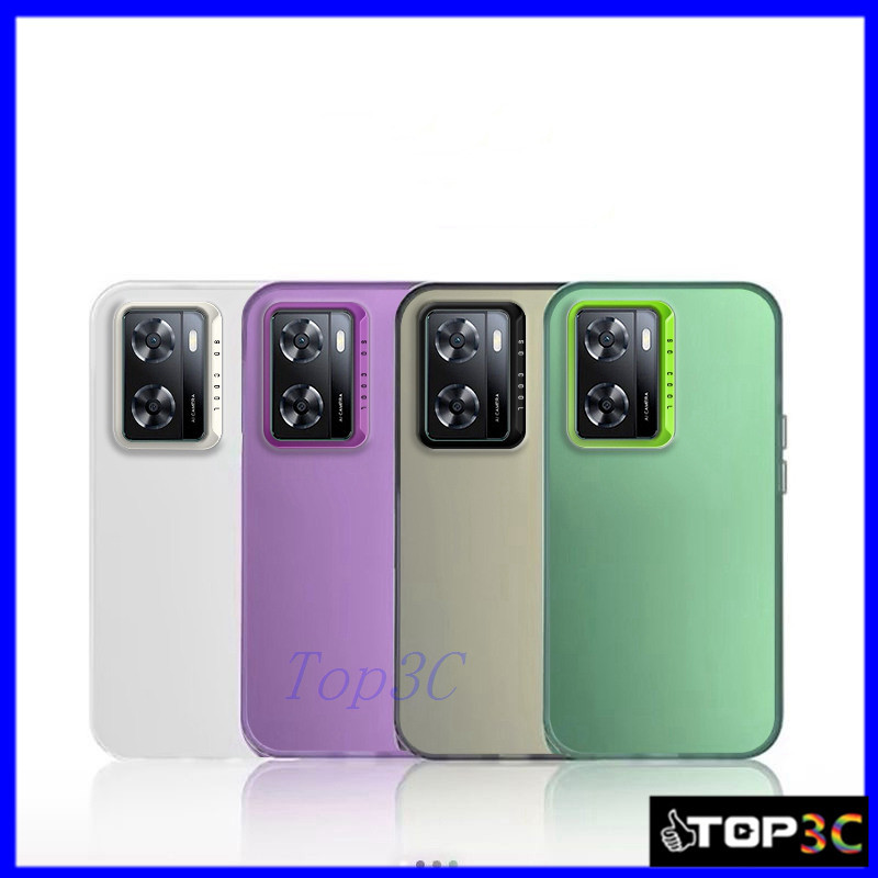 เคส OPPO A57 2022/A77S/A58/A60/A79 5G IMD แฟชั่น Hard Shell เคสโทรศัพท์ CYK