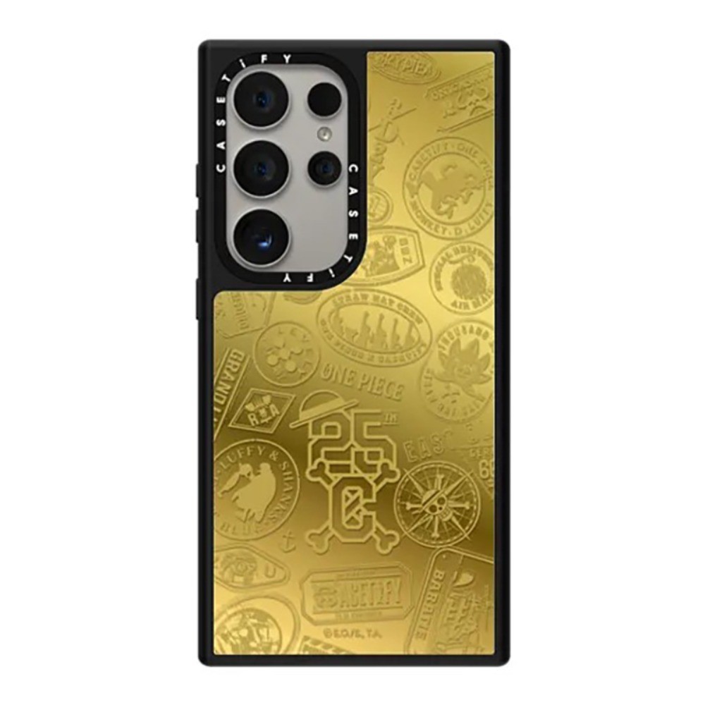 SAMSUNG Casetifg One Piece 25th Luffyคุณภาพสูงกระจกเคสโทรศัพท์พร้อมกล่องสําหรับSamsung Galaxy S25 S23 S24 Ultraกันกระแทกป้องกันด้านข้างตัวอักษรแกะสลักปลอกซิลิโคนPCคลุมทั้งหมด - รูปที่ 2