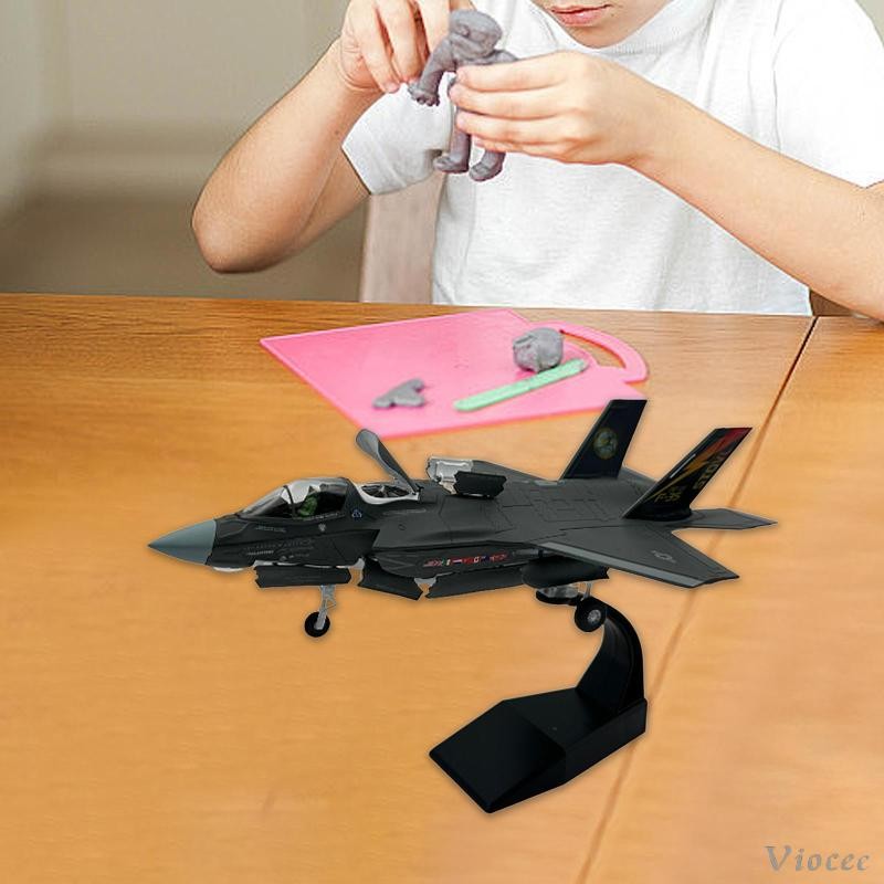 [Viocee] 1/72 Scale F35 Jet Model โมเดลเครื่องบินโลหะผสมสําหรับห้องนอน Cafe Bar