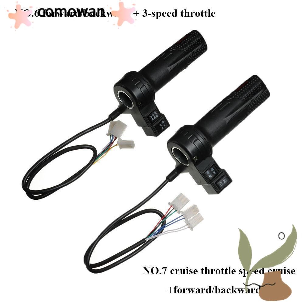 Comwan Speed Handlebar คันเร่งสีดํา Twist คันเร่งไฟฟ้าขี่จักรยานคันเร่ง Grip