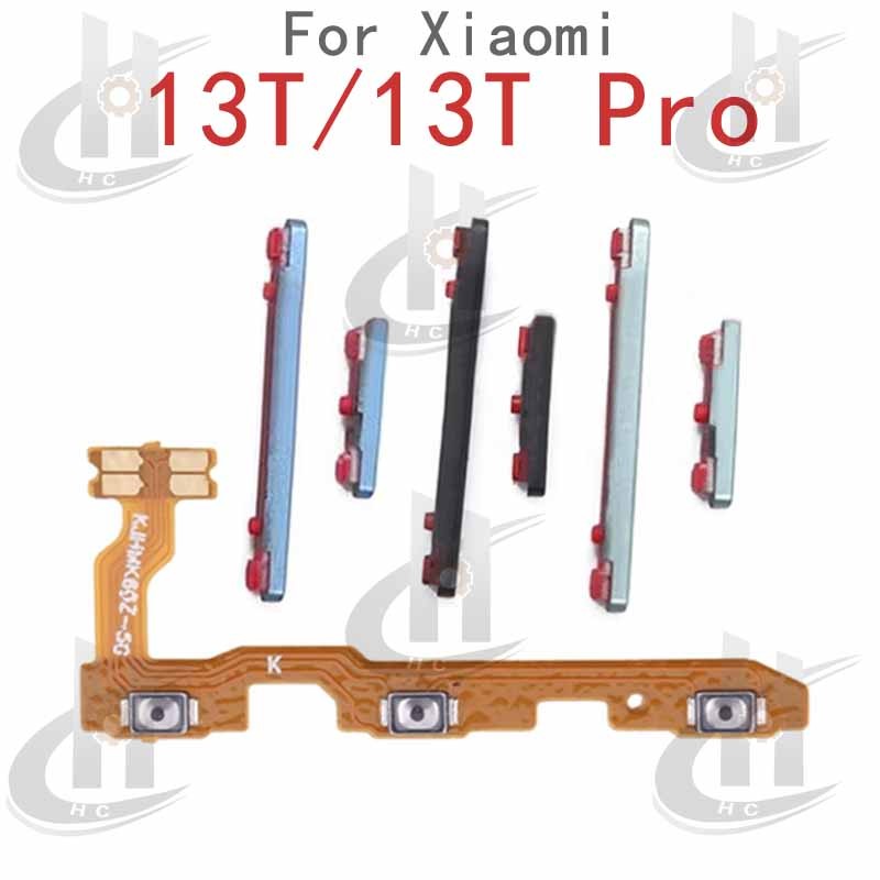 สําหรับ XIAOMI 13T/ 13T PRO Power volume ปุ่มด้านข้าง Flex Cable Keys ปุ่มปิดระดับเสียงปุ่มขึ้นและลงด้านข้างอะไหล่ทดแทน