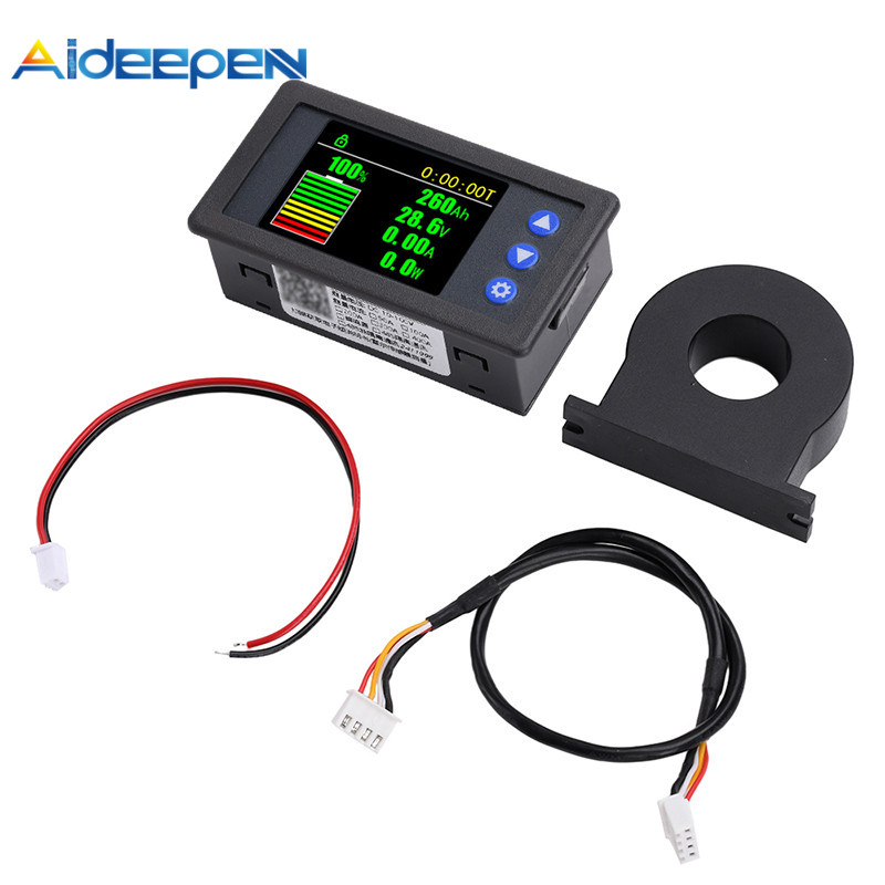 Aideepen H56AH เครื่องวัดแรงดันไฟฟ้าและกระแสแสดงพลังงานความแม่นยําสูง Hall Coulmb meter DC 10~100V 50A/100A/200A/300A/400A ราคา ถูกที่สุด ดีลบีเคเค