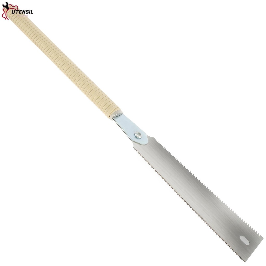 เลื่อยมือญี่ปุ่น 9.3 นิ้ว SK5 เหล็กคาร์บอนสูง Double Edged Hand Saw Incisive Hand Pull Saw 10/17 TPI