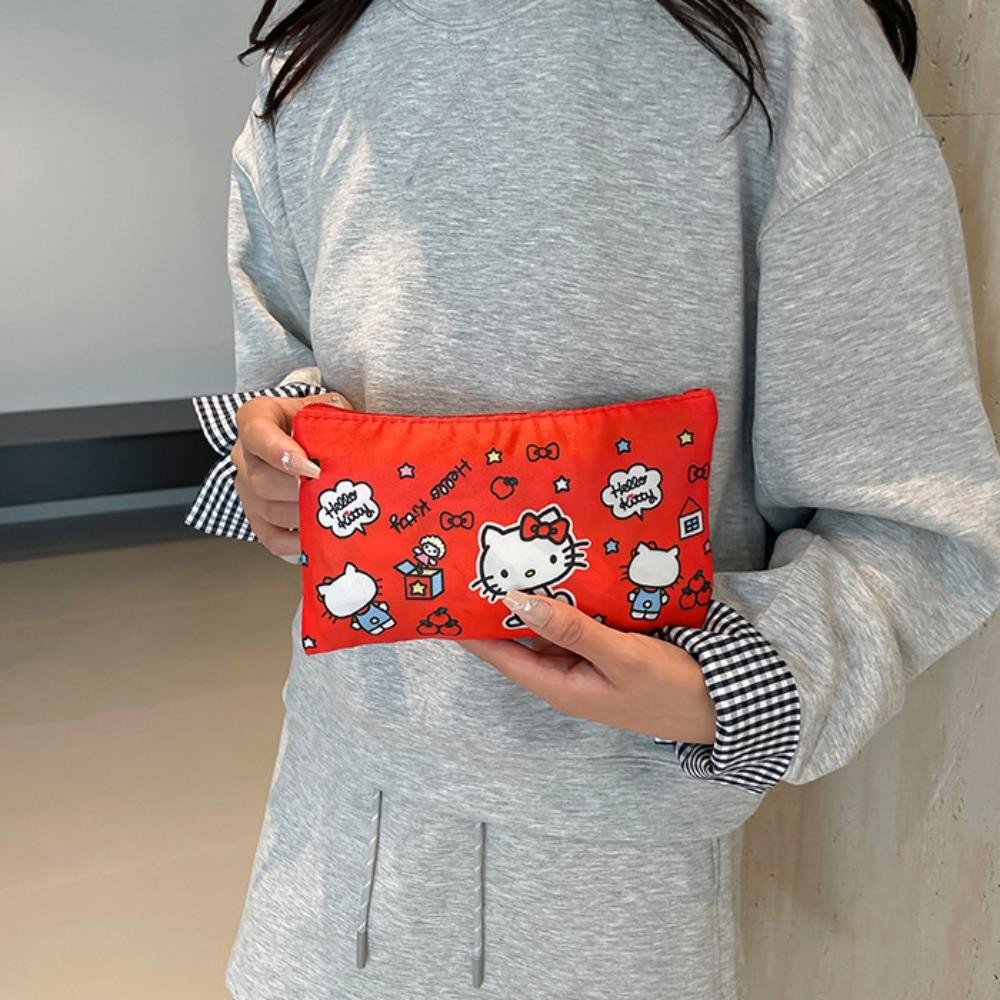 Back2life Hangyodon กระเป๋าดึงสั้น, My Melody Cinnamoroll Pochacco กระเป๋าเดินทางแบบพับได้, แมวคิตตี้หวานความจุขนาดใหญ่กันน้ํา Kuromi กระเป๋าเดินทางกระเป๋าถือเดินทาง