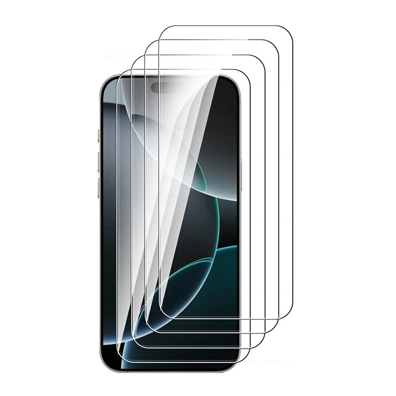 สําหรับ iPhone 16 Pro 14 15 Plus 13 Mini 11 12 Pro Max 9H HD กระจกนิรภัยป้องกันหน้าจอฟิล์ม