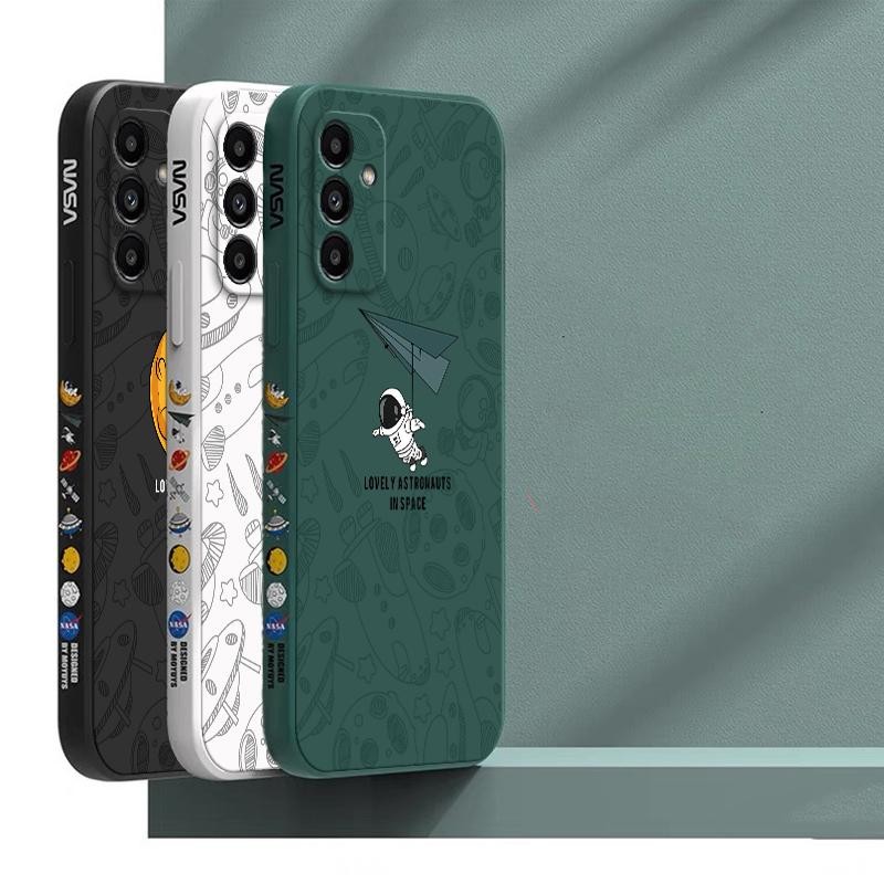เคส Samsung A25 /A35 5G / A55 5G สีทึบ Samsung A55 / A35 ภาพประกอบอวกาศ เคสโทรศัพท์นักบินอวกาศ XTKR ราคา ถูกที่สุด ดีลบีเคเค แกลเลอรีภาพที่ 7
