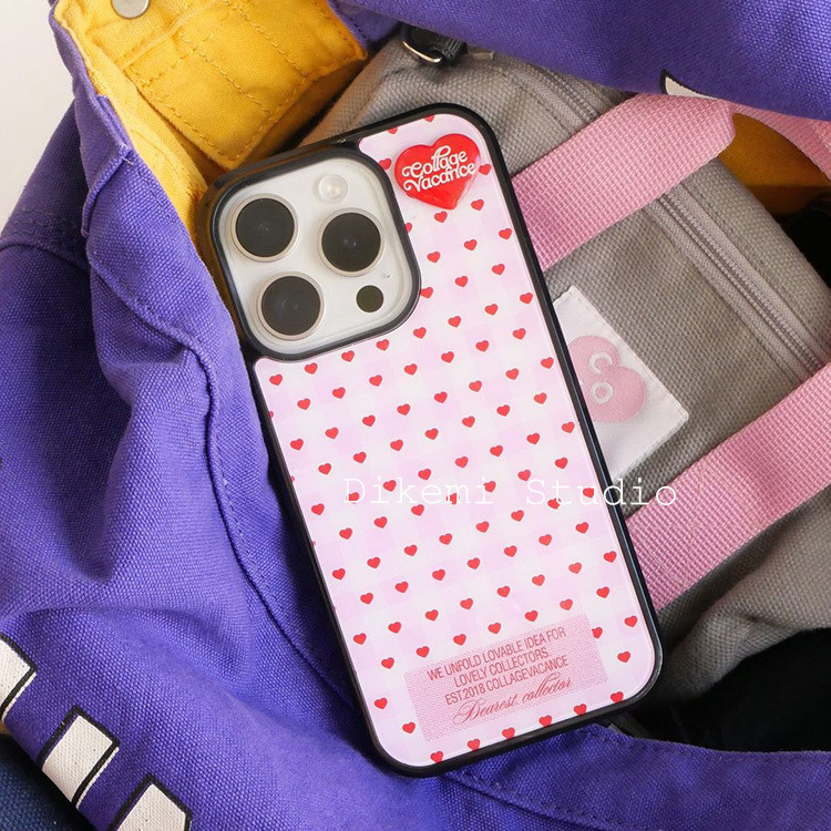 เคสลายตารางเดียวกันของเกาหลีสําหรับ Iphone16promax/15pro/13/12/11/14pro เคสโทรศัพท์