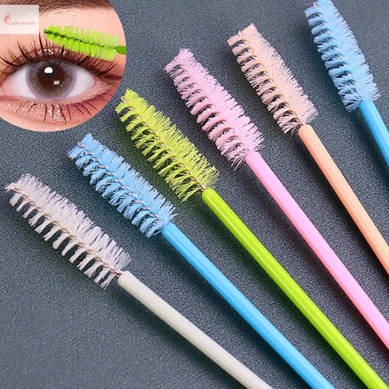 Cod 50 ชิ้นขนตาแปรงแต่งหน้ามาสคาร่าแบบใช้แล้วทิ้ง Wands Applicator Spoolers Eye Lashes แปรงเครื่องสําอาง Lash Extension เครื่องมือใหม่