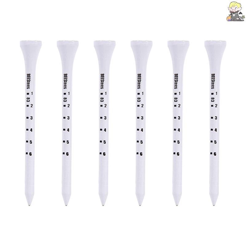 [CL] 50pcs Professional Golf Tees 83 มม.สีขาวกอล์ฟไม้ Tee Scale Golf Tees TH