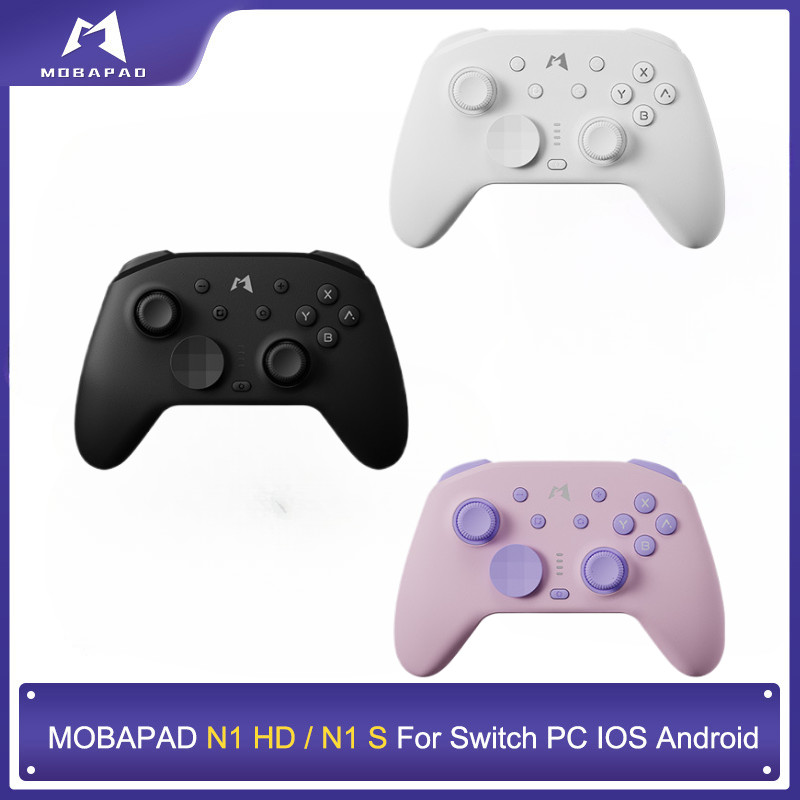 Mobapad N1 HD / N1S บลูทูธGamepadคอนโทรลเลอร์เกมไร้สายพร้อมHall Effectจอยสติ๊กสําหรับNintendo Switch OLED PC IOS Android