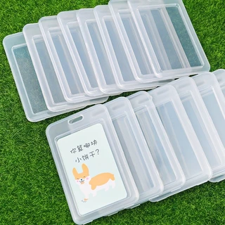 เคสพลาสติกใส PVC กันน้ํา สําหรับใส่บัตรเครดิต บัตรประจําตัวนักเรียน card holder Safety Business Card Case Work Car