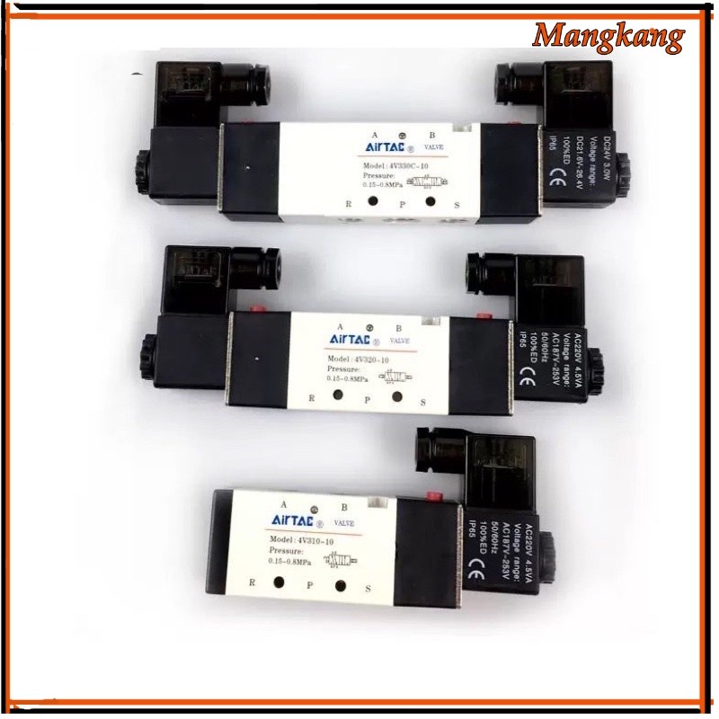 ของใหม่! โซลินอยด์ วาล์ว รุ่น 4V310-10 4V310-08. 4V330C-10. 4V310-10 (AC220v/DC24v) Airtac solenoid 