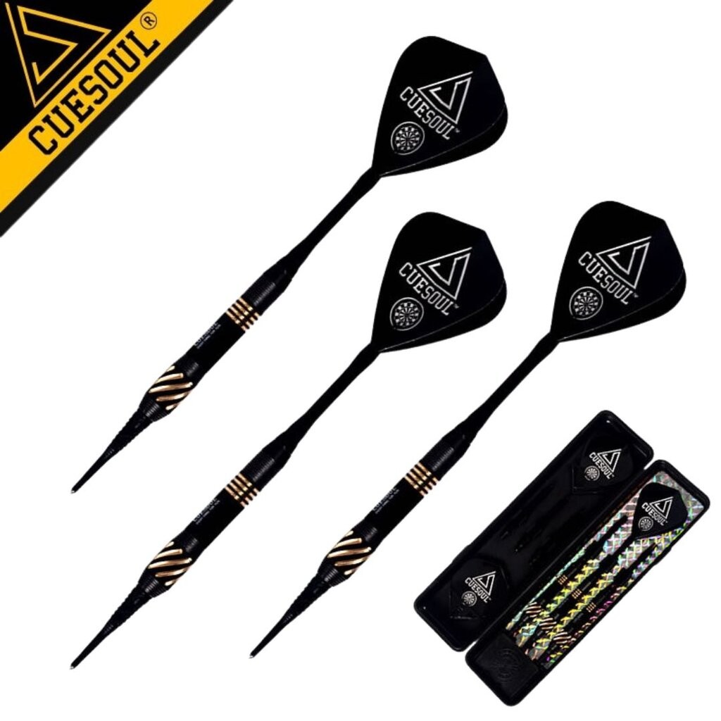 ลูกดอกปาเป้า CUESOUL Black Scorpion Soft Darts / Cuesoul Kite Flight 16g