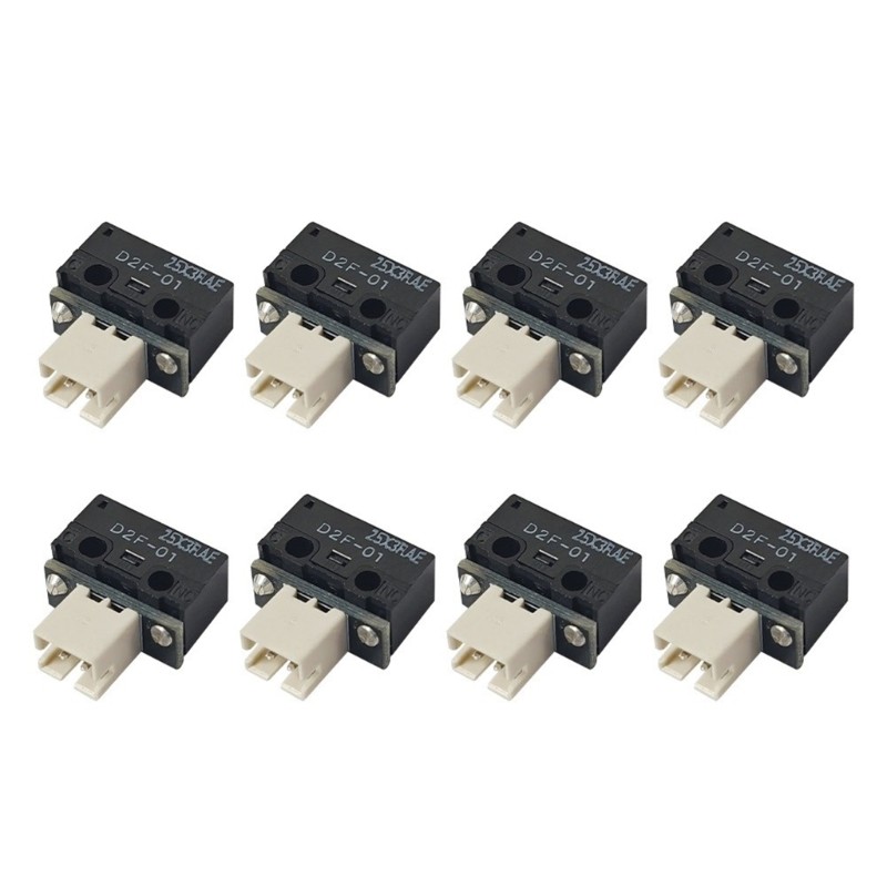 QUU 8PCS D2F 01 Limit Switches PH2 0 Interfaced ERCF V2 Endstop เหมาะสําหรับ DIY 3D เครื่องพิมพ์และก