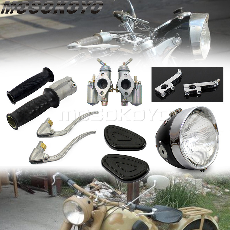 Gแฮนด์จักรยานยนต์ไรเซอร์สำหรับ BMW zundapp CJ-K750 Ural K750 KS750มือจับคันเร่งมอเตอร์ไซค์ย้อนยุคคาร