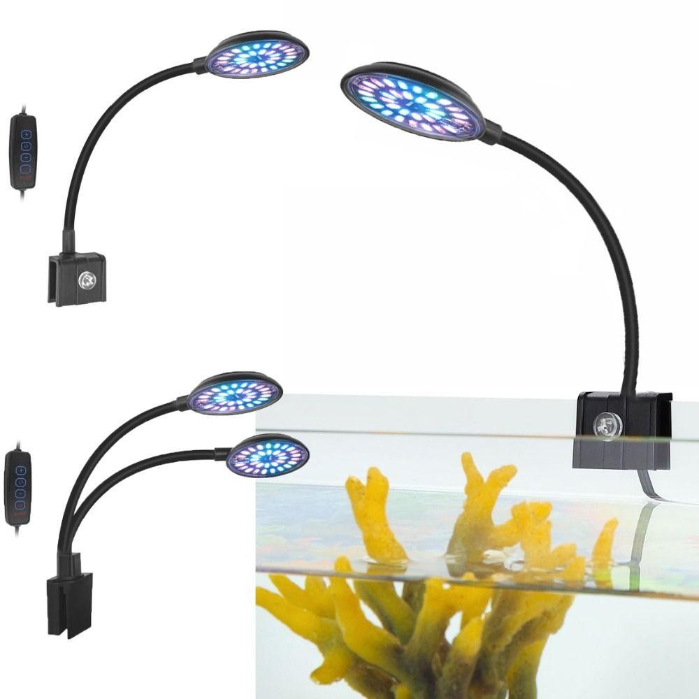WONDA โคมไฟคลิปตู้ปลา ปรับความสว่างปรับมุมตู้ปลาไฟ LED, Stable USB DC5V เต็มสเปกตรัม 3 โหมดของแสงสีสาหร่ายโคมไฟถังปลาแสง ราคา ถูกที่สุด ดีลบีเคเค แกลเลอรีภาพที่ 8