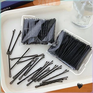 ZoYoo กิ๊บดำ 50 ชิ้น กิ๊บดำติดผม ทรงผมเรียบง่ายคลิปเล็ก วัสดุดีเยี่ยม hair clip
